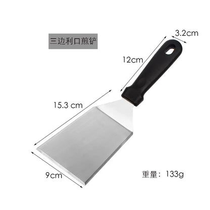 Kitchenley Wooden Handle Grill Spatula with Blade – Square Head Pizza Shovel, Pancake Turner & BBQ Steak Spatula
