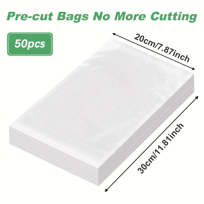 50pcs/lot Kitchen Vacuum Bags for Food Vacuum Sealer Packing Machine Food Storage Bag BPA-Free Kitchen Accessories