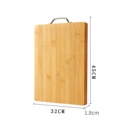 Kitchen bamboo cutting board knife board  rectangular cutting board thickened solid wood chopping board wood fruit cutting board