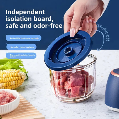 350ML Electric Meat Grinders Food Crusher Garlic masher USB Multifunctional Vegetable Slicer Processor Chopper Kitchen Blenders