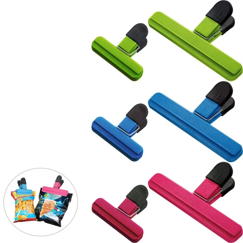 Multi functional food sealing clip, colorful strong sealing clip, snack bag preservation clip, kitchen moisture-proof sealing to
