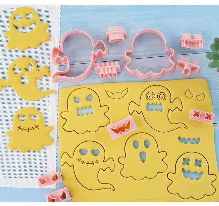 10-Piece Ghost Face Cookie Cutter Set