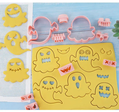 10-Piece Ghost Face Cookie Cutter Set