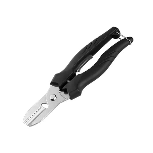 Multipurpose Chestnut Scissors & Shell Peeler – Cross-Cutting Knife & Leather Clip Kitchen Tool