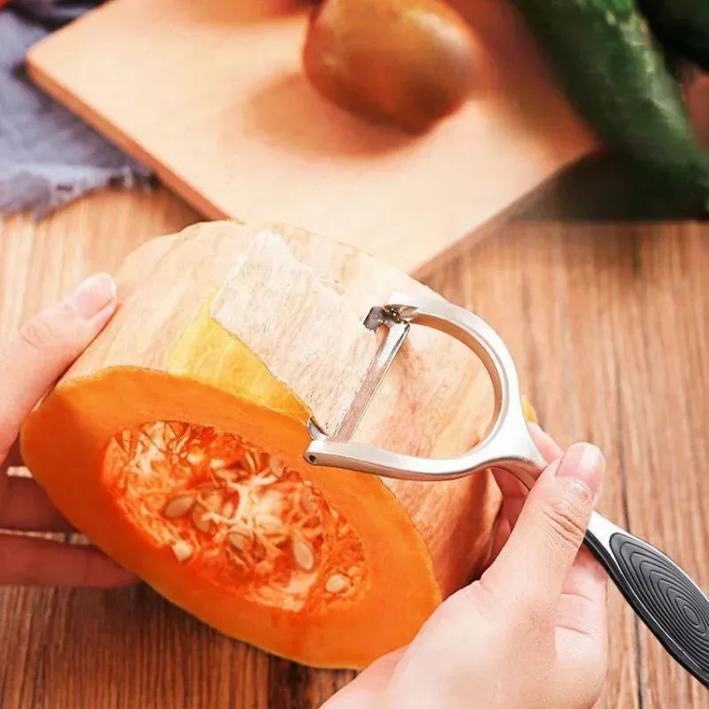 Serrated Blade/Flat Edge Peeler Potato Peeler Slicer Knife Watermelon/Melon Grater Kitchen Multi-Purpose Tool