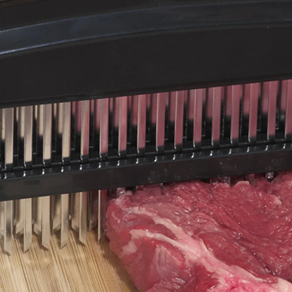 48-Blade Stainless Steel Needle Meat Tenderizer – Beef & Steak Mallet Pounder
