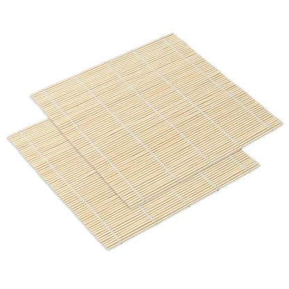 Exquisite Bamboo Sushi Mat with White Finish Seaweed Rice Roll Curling Non Stick Japanese Style Kitchen Essential  Sushi Making