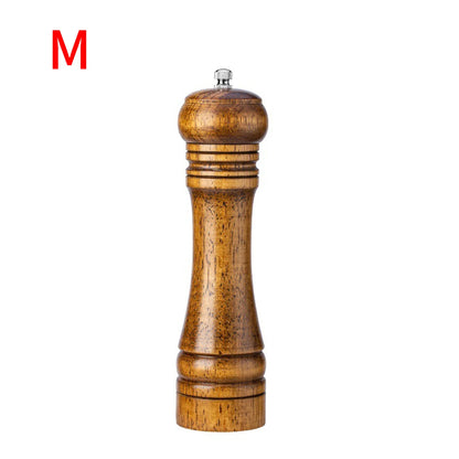 1PC Manual 5 inch 8 inch 10 inch grinder; pepper grinder; oak wood; Sichuan pepper; freshly ground pepper powder; seasoning jar.
