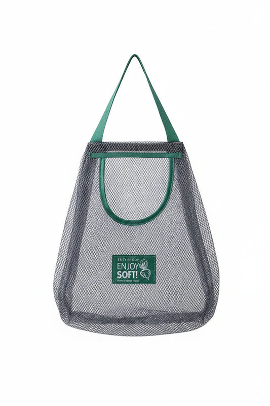 Reusable Hanging Mesh Storage Bags – Fruit, Vegetable & Garlic Net Bag Organizer
