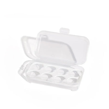 Portable Shockproof Eggs Box 3/4/8 Grids Storage Container Egg Holder Transparent Kitchen Organizer for Outdoor Camping Picnic