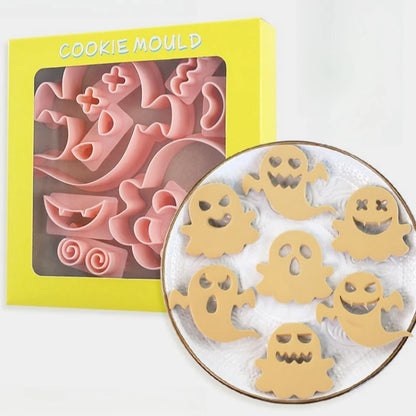 10-Piece Ghost Face Cookie Cutter Set