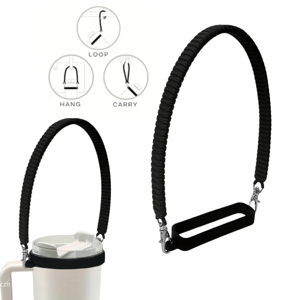 Water Bottle Handle Water Bottle Sling Carrier Holder Strap Soft Durable Silicone for Most 8-40oz Bottles for Cup Accessories