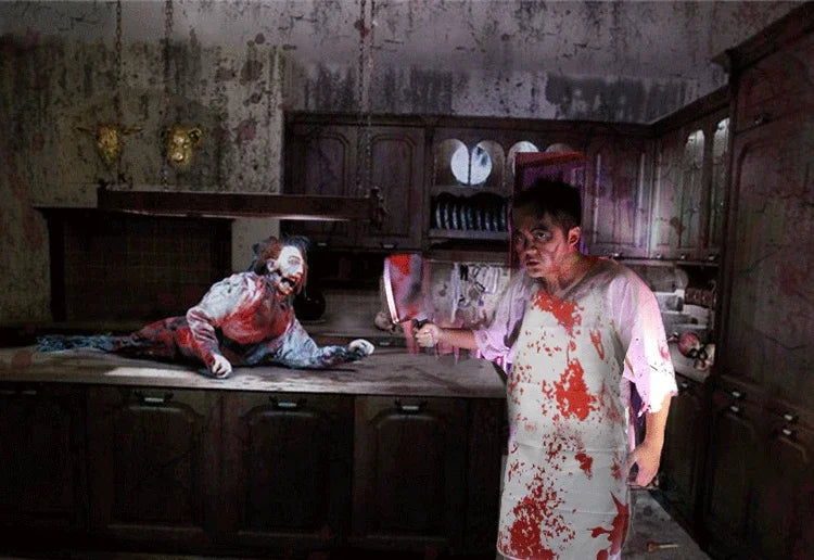 Halloween Butcher Blood Apron Costume