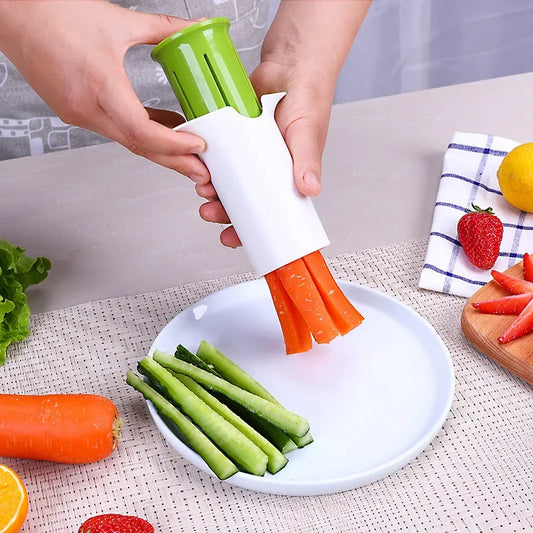 Kitchen gadget Cucumber strip Cutter Stainless steel blade fruit and vegetable divider Carrot cut thick strips