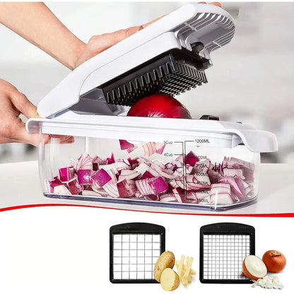 18 In1 Vegetable Chopper Multifunctional Food Chopper Household Salad Chopper Kitchen Accessories Kitchen Meat Grinder for Home