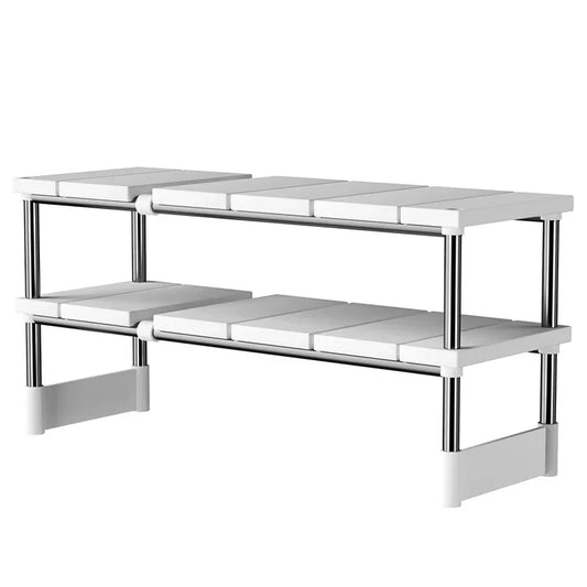 Stackable Kitchen Cabinet Organizer Shelves – Pantry & Counter Storage