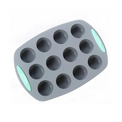 Silicone Fluted Cake Pans Non-Stick Kitchen Oven Baking Pans Easy Release Oven Cake Molds with Muffin Pan Donut Pan Loaf Pan