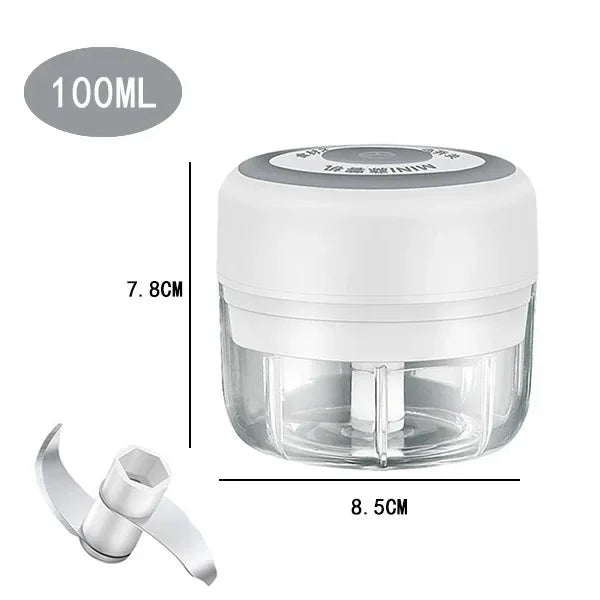 100/250mL USB Charging Garlic Mincer Mini Crusher Chopper Electric Garlic Chopper Powerful Ginger Garlic Onion Meat Masher