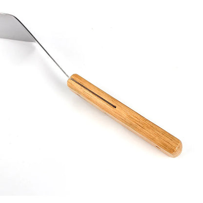 Kitchenley Wooden Handle Grill Spatula with Blade – Square Head Pizza Shovel, Pancake Turner & BBQ Steak Spatula