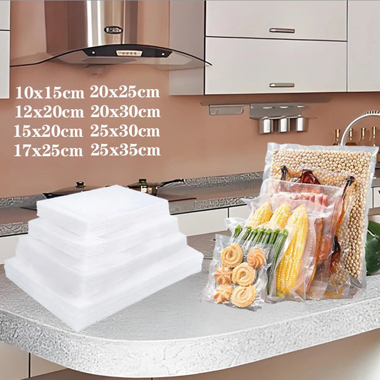 100-Pack Premium Vacuum Sealer Bags – Food-Grade Airtight Compression & Freshness Storage Bags