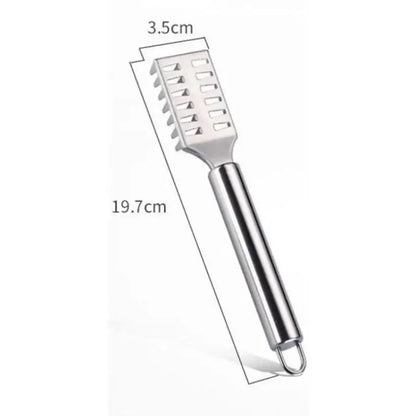 Kitchenley 2-in-1 Fish Scale Scraper & Shrimp Deveining Knife – Stainless Steel Fish Cleaning Tool for Seafood Prep