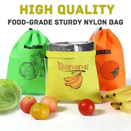 Fruit Vegetables Storage Bag Banana Bundle Pocket Lettuce Banana Fresh-keeping Bundle Pocket Drawstring Banana Preserve Bag