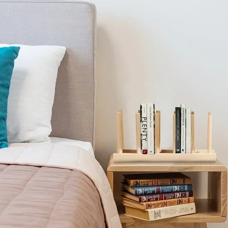 Wooden Dish Drainer & Drying Rack – Kitchen Plate Stand, Pot Lid Holder & Cup Display Shelf