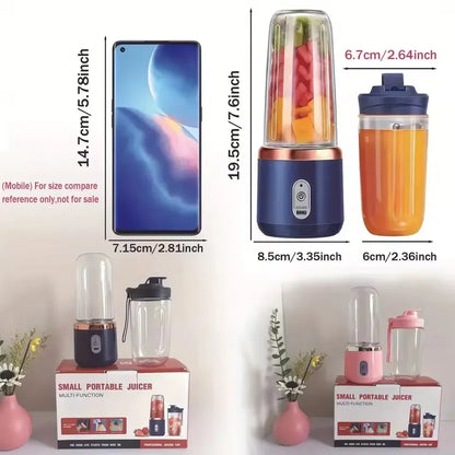 A set of dual cup juicers, multifunctional, suitable for fruits and vegetables, 6-leaf juice cup multifunctional juicer