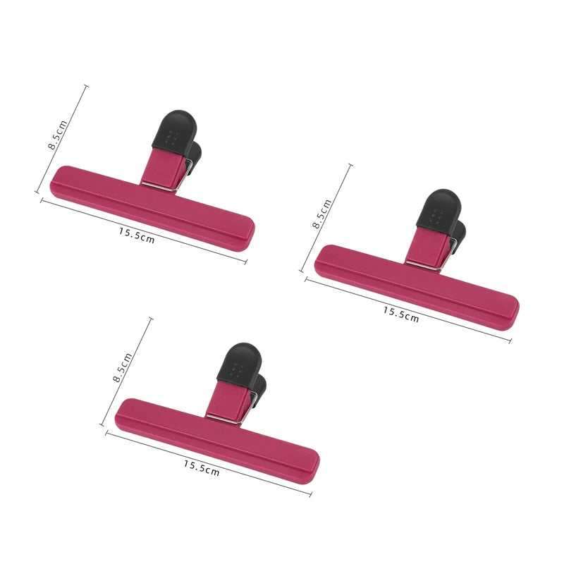 Portable Bag Clips Kitchen Storage Food Snack Seal Sealing Bag Clips Sealer Clamp Plastic Tool Kitchen Organization Accessories