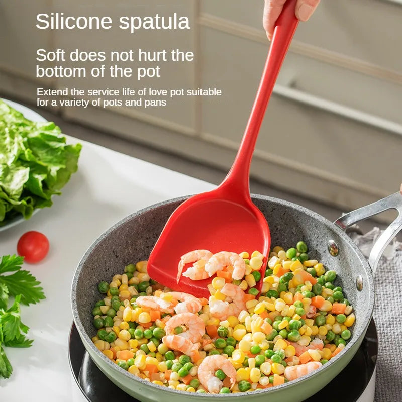 1/5psc kitchen Silicone5Non-Stick pan high temperature resistance spatula set spatula meal Spoon soup spoon set