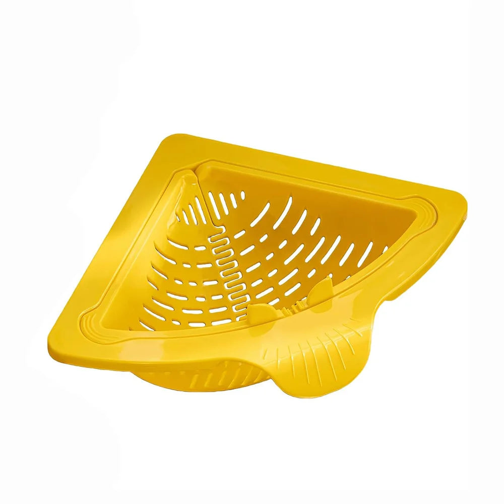 Magnetic Triangle Sink Drain Basket – Fruit & Vegetable Drainage & Food Waste Filter - Kitchenley