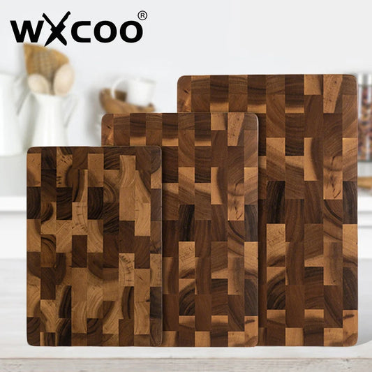 WXCOO Cutting Board Kitchen Tools Wood Double-sided Kitchen Chopping Boards Vegetable Cutting Board for Fruit Vegetables Home