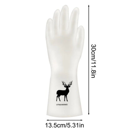 Dishwashing GlovesReusable Latex Cleaning Gloves for Housework Kitchen Bathroom Durable Clean Wear-Resistant Waterproof Gloves R