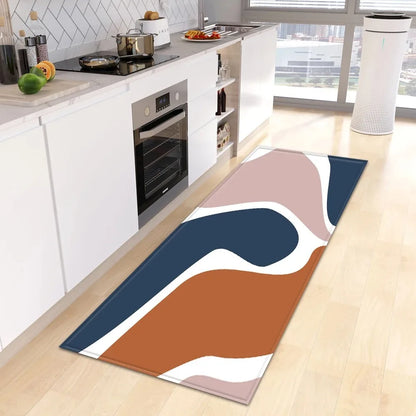 Tropical Plant Print Home Kitchen Floor Mat Door Front Decoration Floor Mat