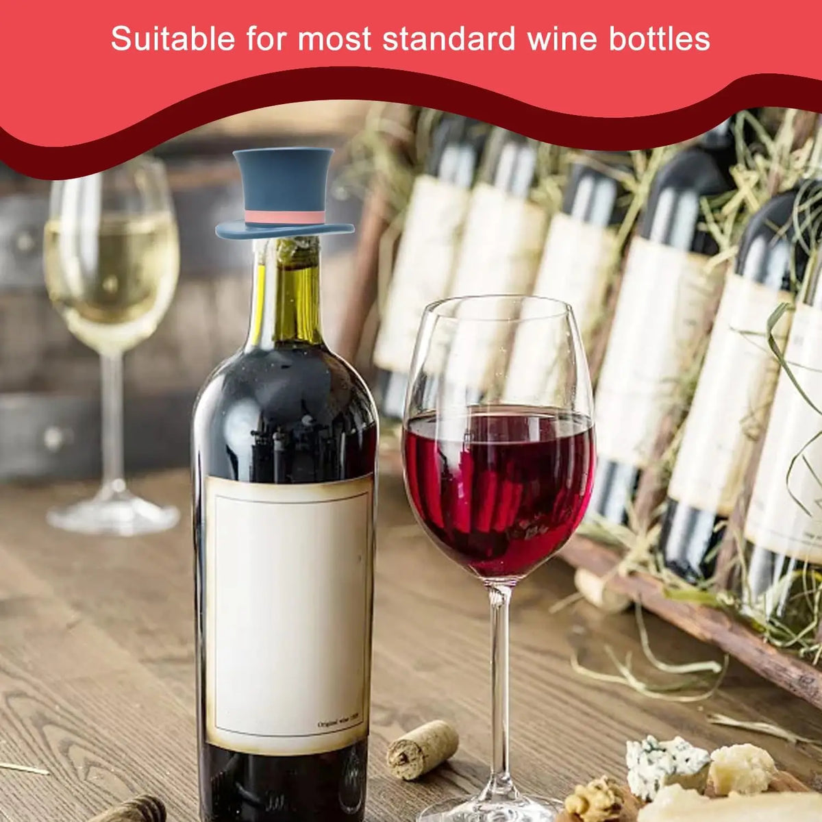 Magic Hat Wine Stopper – Airtight Silicone Seal 1/3 Pcs - Kitchenley