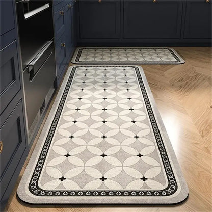 1PCS Kitchen Floor Mat Waterproof, Anti-skid, Anti-dirty Foot Mat Household Door Mat Crystal Velvet Long Carpet Door Mats 바닥 깔개