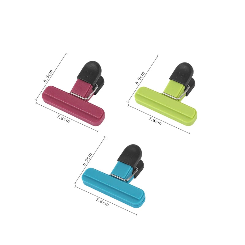 Portable Bag Clips Kitchen Storage Food Snack Seal Sealing Bag Clips Sealer Clamp Plastic Tool Kitchen Organization Accessories