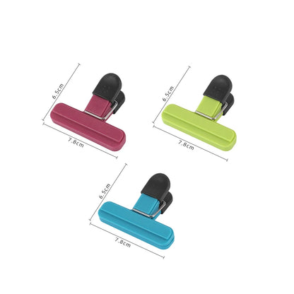 Portable Bag Clips Kitchen Storage Food Snack Seal Sealing Bag Clips Sealer Clamp Plastic Tool Kitchen Organization Accessories
