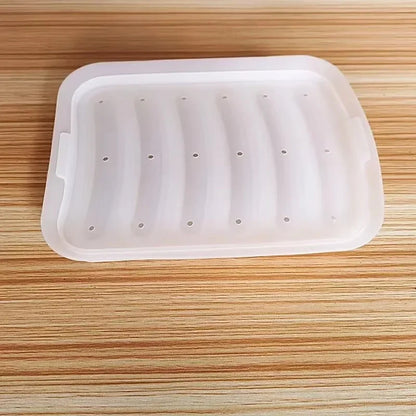 Sausage Maker Mould 6 Cavity Silicone DIY Ham Hot Dog Making Moulds With Lid Kitchen Household Sausages Cake Baking Tools Molds