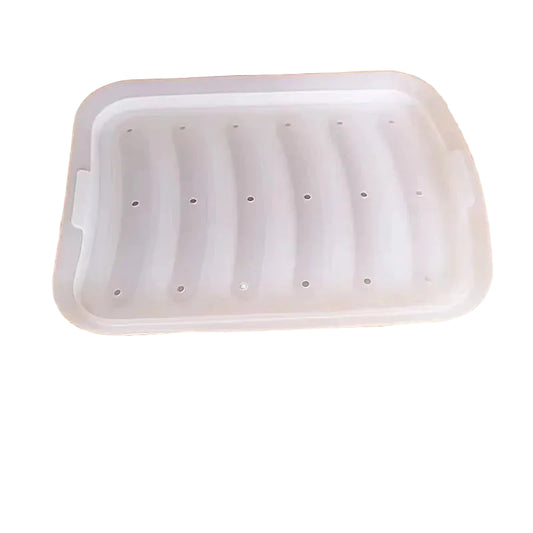 6-Cavity Silicone Sausage & Hot Dog Maker Mold – DIY Ham Making Mould with Lid