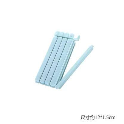 10PCS Bag Clips Food Snack Sealing Clip12/15.5cm Portable Kitchen Storage Accessories Tool Elastic Buckle Package Bag Clamp 2025
