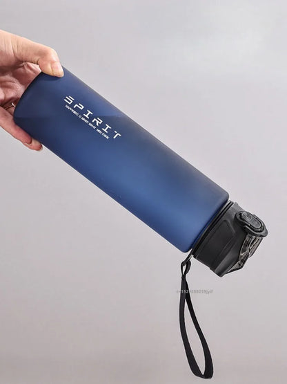 750ml Water Bottle with Straw Time Marker Large Capacity Motivational Plastic Leakproof Water Jug for Gym Travel Outdoor Sports