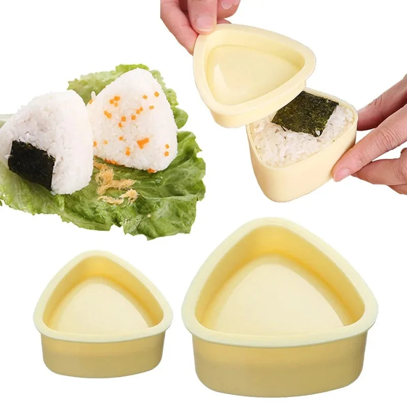Triangles Sushi Mold Onion Rice Ball Food Press Japanese Bento Kitchen Gadget Set Onigiri Maker Frame Kit Tools Gadgets Dining