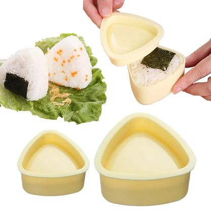 Triangles Sushi Mold Onion Rice Ball Food Press Japanese Bento Kitchen Gadget Set Onigiri Maker Frame Kit Tools Gadgets Dining