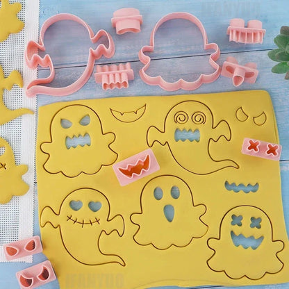 10-Piece Ghost Face Cookie Cutter Set