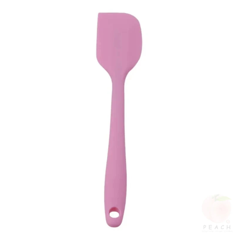 1PC Small Heat Resistant Integrate Handle Silicone Spooncolor Silicone Scraper Cake Cream Spatula Knife Kitchen Baking Tool