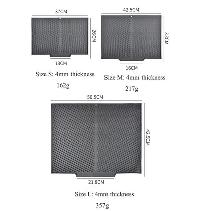 Silicone Draining Pad Drying Mat Pots Dish Drain Mat For Kitchen Tableware Non-slip Mats Anti-scald Coaster Kitchen Utensils