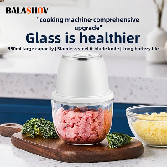 350ML Electric Meat Grinders Food Crusher Garlic masher USB Multifunctional Vegetable Slicer Processor Chopper Kitchen Blenders