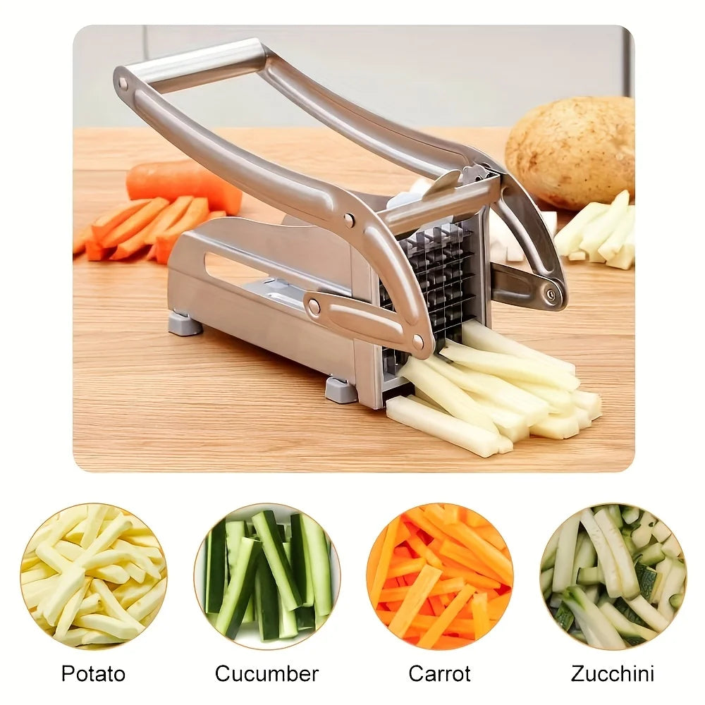 1pc stainless steel cutting machine vegetable cutting machine potato slicer french fry cutting machine,  food chopper