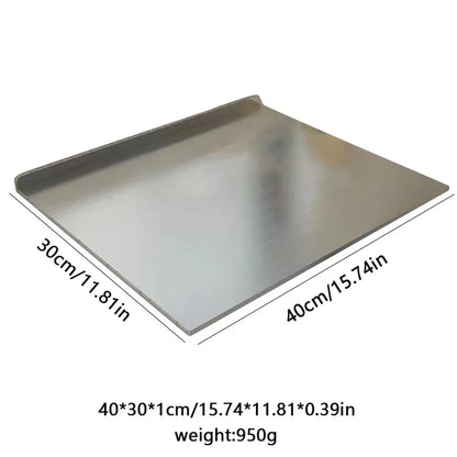 L-shaped folding chopping board stainless steel double-sided chopping board kitchen household fruit cutting and kneading panel